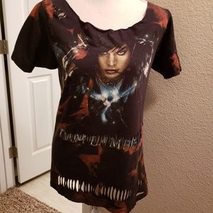 Adam Lambert scoop neck